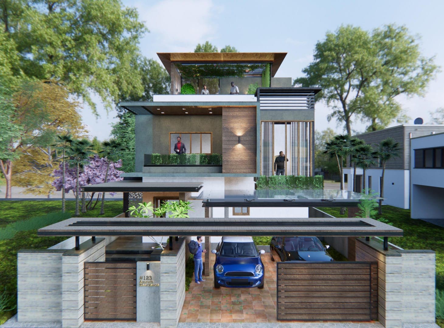 Amruth Residence — Luxury Residential project in Anandapuram,Karnataka by Homesphere Studio